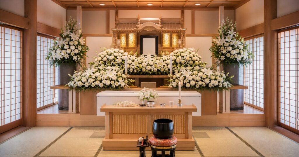 一日葬の祭壇イメージ