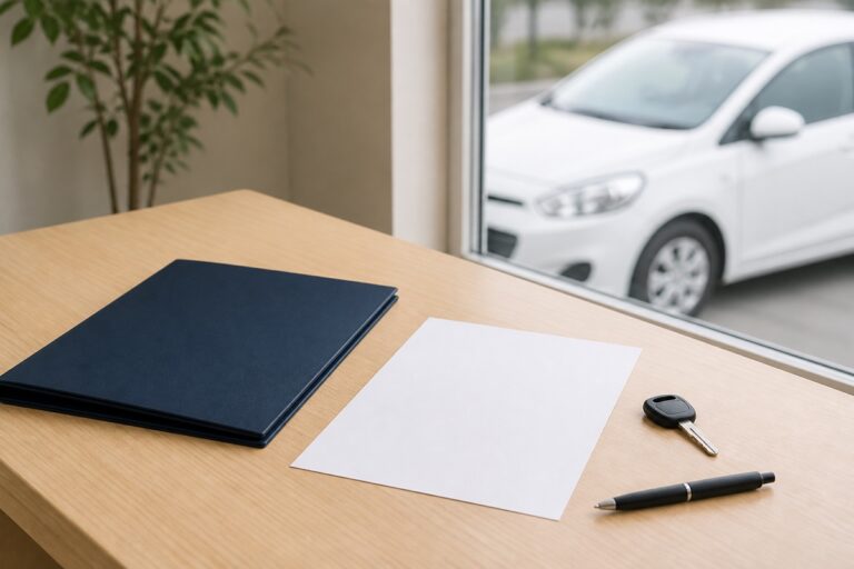 故人名義の自動車について車検証と鍵を確認する手続き準備のイメージ画像