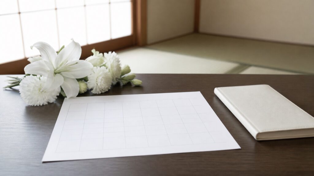 七回忌はいつ行う｜数え方と家族だけで営む場合の準備の内容を表したイメージ画像